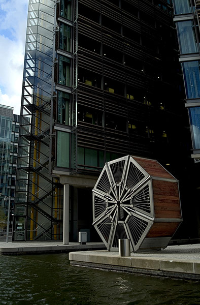 Heatherwick: The Rolling Bridge, Paddington, London