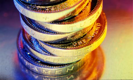 pile of pound coins