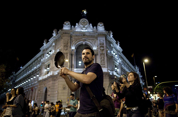 Picture desk live: Spain's Indignants mark first anniversary of their protest movement
