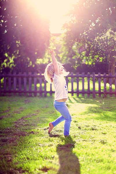 Your Pictures: Your Pictures: Girl playing playing, making the most of the Spring sunshine