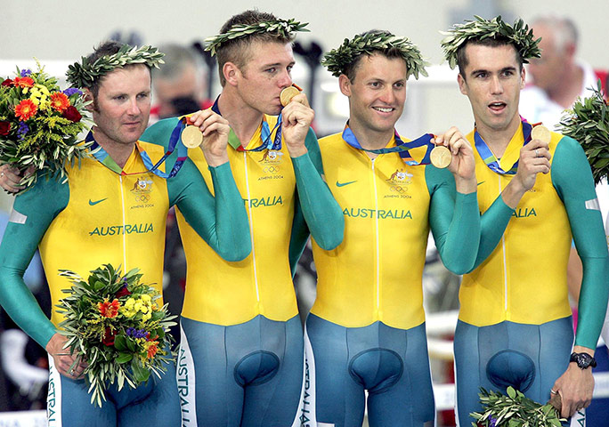 Olympic fashion: 2004 Olympic Games, Athens: Cyclists Graeme Brown