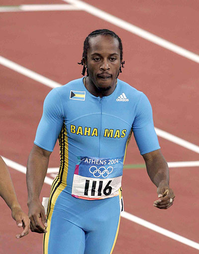 Olympic fashion: 2004 Olympic Games, Athens: Christopher Brown of the Bahamas