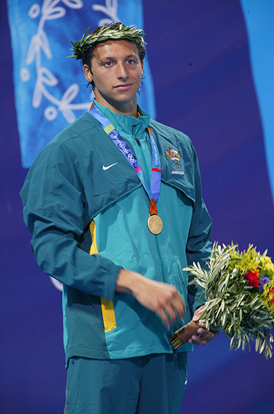 Olympic fashion: 2004 Olympic Games, Athens: Ian Thorpe with his Men's 400M freestyle