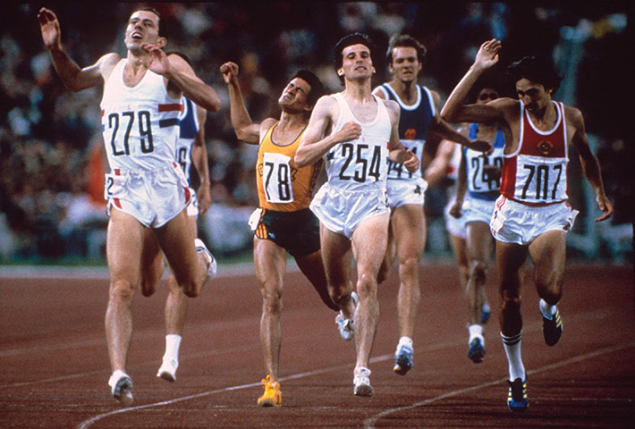 Olympic fashion: 1980 Olympic Games, Moscow: Steve Ovett winning the 800m final