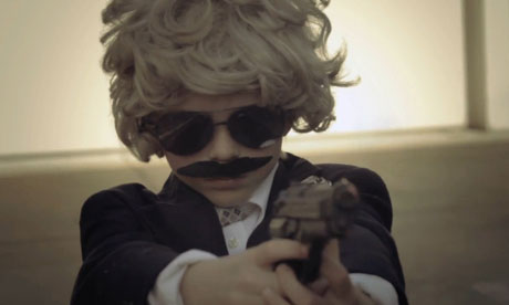 Kids recreate Beastie Boys Sabotage video.