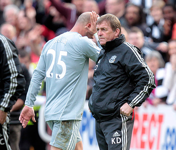 Kenny Dalglish: Liverpool's manager Kenny Dalglish (R) l
