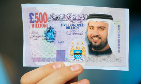 Man City fan fake £500 billion banknote