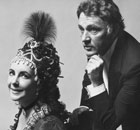Elizabeth Taylor and Richard Burton taken by Cecil Beaton