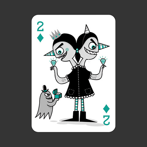 playing cards: 2 of Diamonds by Craig Watkins