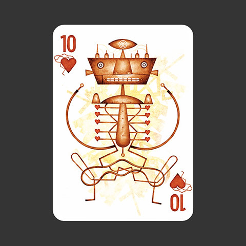 playing cards: 10 of Hearts by Daniel Bueno