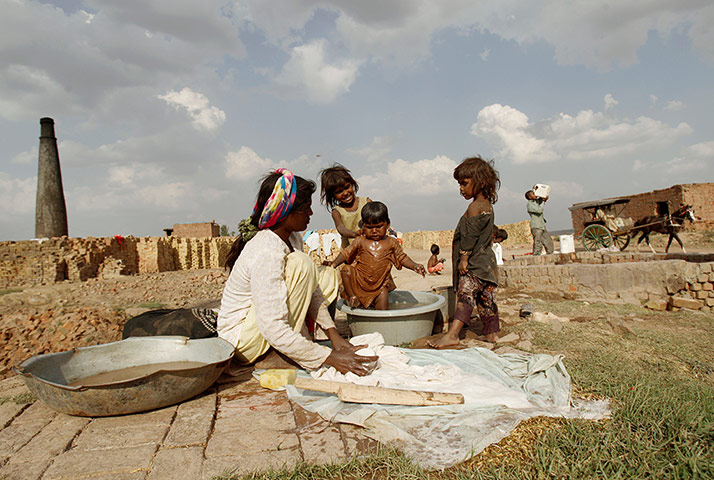 Picture desk live: aundry day for a family on the outskirts of Islamabad