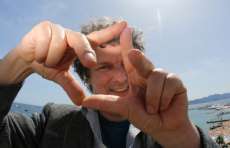 Cannes two: French director Michel Gondry frames up a shot of the photgrapher