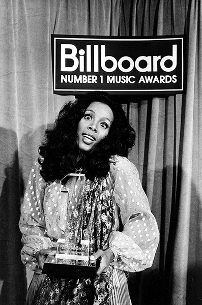 Donna Summer: Summer after having received the Billboard Number 1 Music Award in 1977