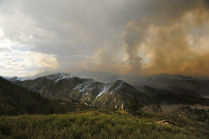 Picture desk live: The Hewlett Gulch Fire, Colorado