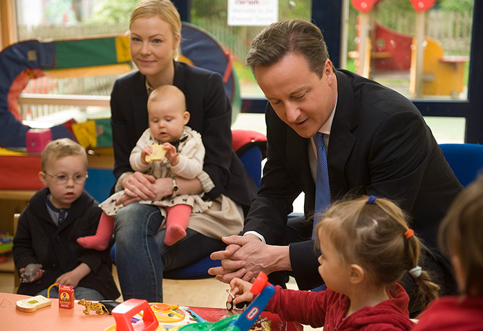Picture desk live: David Cameron at Parent's centre