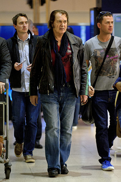 Picture desk live: Engelbert Humperdinck at Heathrow