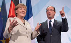 Angela Merkel and François Hollande
