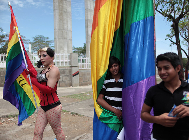 24 hours in pictures: People participate in a march on International Day Against Homophobia