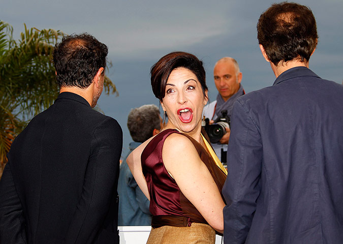 Cannes day 3: Actor Loredana Simioli jokes at the Reality photocall