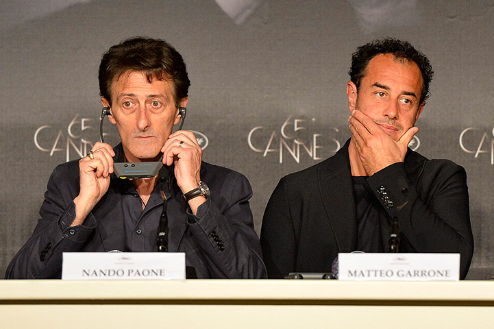 Cannes day 3: Italian actor Nando Paone and Italian director Matteo Garrone