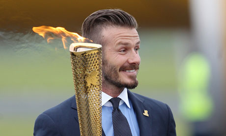 Beckham Olympics 2012 on Olympic Torch Paraded In Cornwall By David Beckham   Sport   The