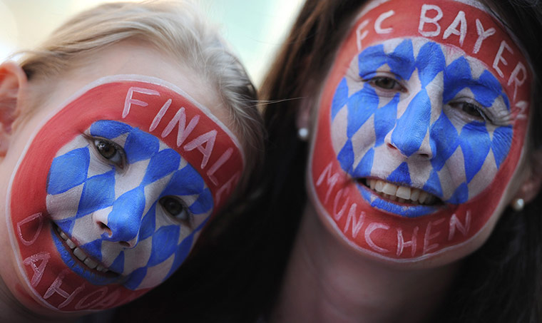 Before the CL final: Bayern Munich fans