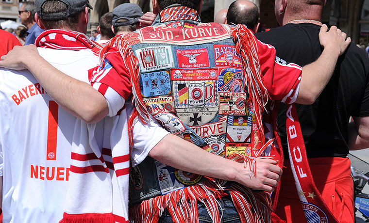 Before the CL final: Bayern Munich fans