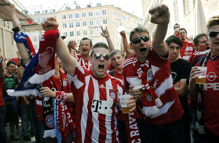 Before the CL final: Bayern fans