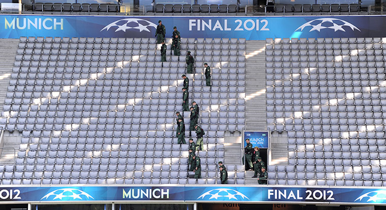 Before the CL final 2: Police check the Allianz Arena