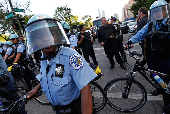 nato-summit-protest: Nato protests riot gear