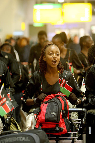 Picture desk live: The Nairobi Chamber Chorus arrive in the UK 