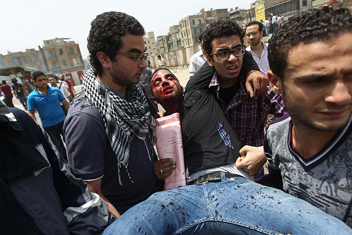 Picture desk live: Violence has errupted in the Abbassiya district of Cairo