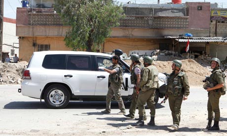 UN officials in Douma
