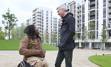 Ade Adepitan and Jonathan Edwards