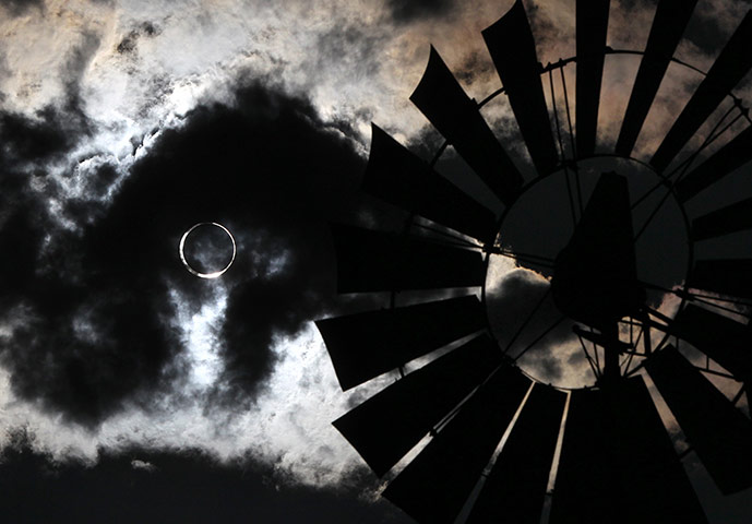 Picture desk live: The 'ring of fire' eclipse seen in Gardnerville, Nevada
