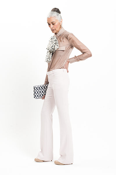 All Ages: All Ages: Silk shirts. Coffee coloured silk blouse