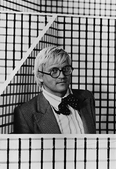 Glyndebourne: David Hockney stands in the set of The Rake's Progress