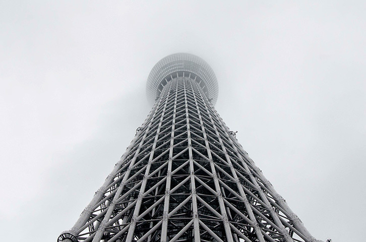 Tokyo Skytree tower opens: The Tokyo Sky Tree opens to the public, Japan - 22 May 2012