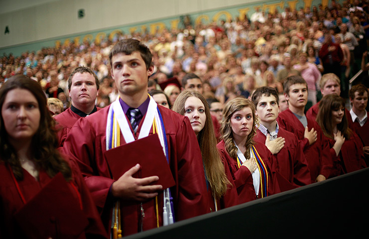 24 hours in pictures: Members of the Class of 2012 at Joplin High School commencement ceremony