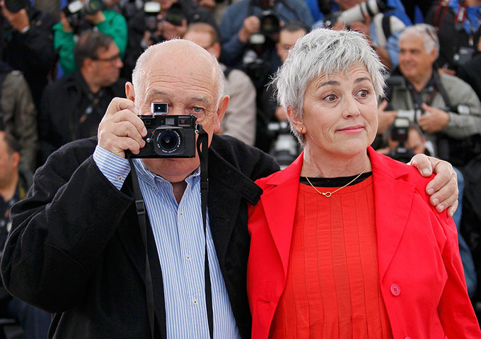 Cannes day 7: Raymond Depardon poses with director Caludine Nougaret