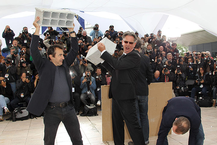 Cannes day 7: The set of Le Grand Soir's photocall is ripped apart 