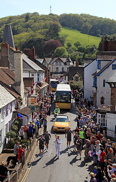 Olympic torch relay day 3: Vince Jeffery runs through Porlock