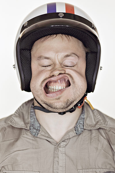 Big Picture: Big Picture: BlowJob. Portrait taken with a leaf blower pointed at the face