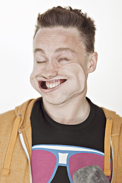 Big Picture: Big Picture: BlowJob. Portrait taken with a leaf blower pointed at the face