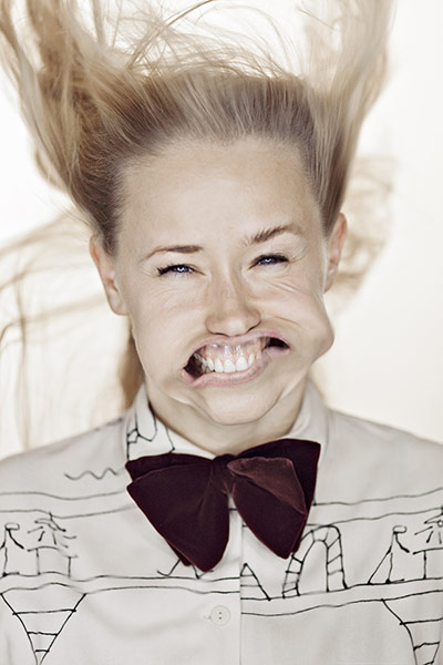 Big Picture: Big Picture: BlowJob. Portrait taken with a leaf blower pointed at the face