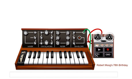 Robert Moog Google Doodle