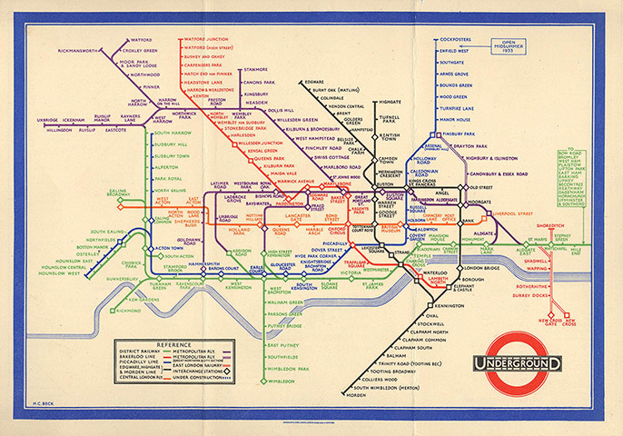 Mind the Map: Pocket Underground map, 1933.