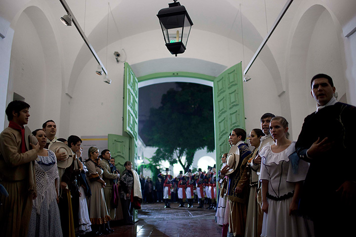 24 hours: Buenos Aires, Argentina: annual ceremony of changing the guard