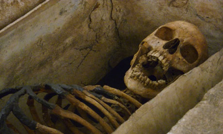 Gnawed Roman skeleton that inspired Sylvia Plath poem goes on display