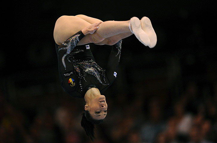 Longer View: Romania's Catalina Ponor competes on the floor 